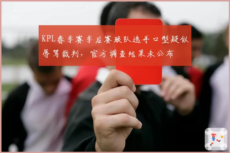 KPL春季赛季后赛狼队选手口型疑似辱骂裁判，官方调查结果未公布